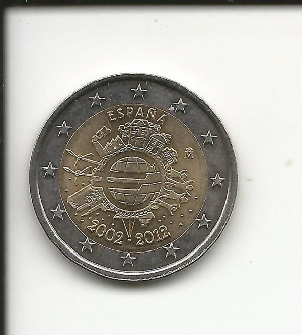 2012 Spagna 2€ 10° Anniversario dell' Euro