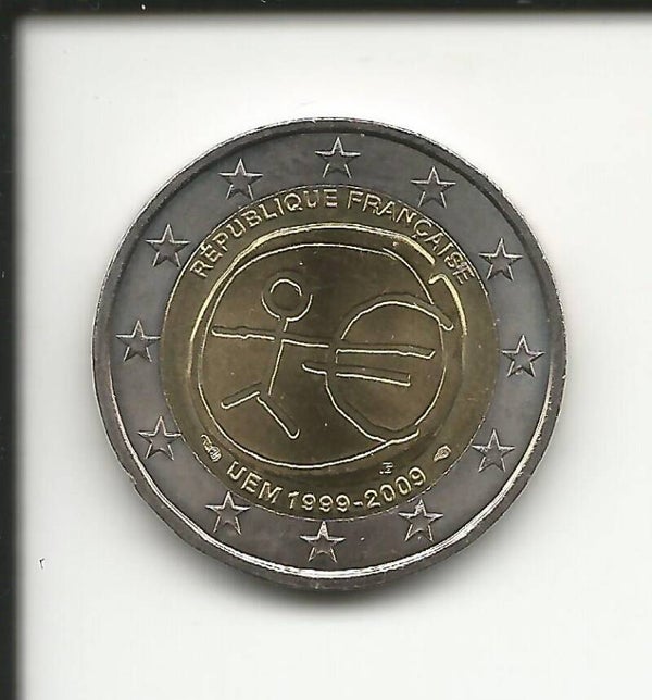 2009 Francia 2€ 10° anniversario dell' unione economica e monetaria