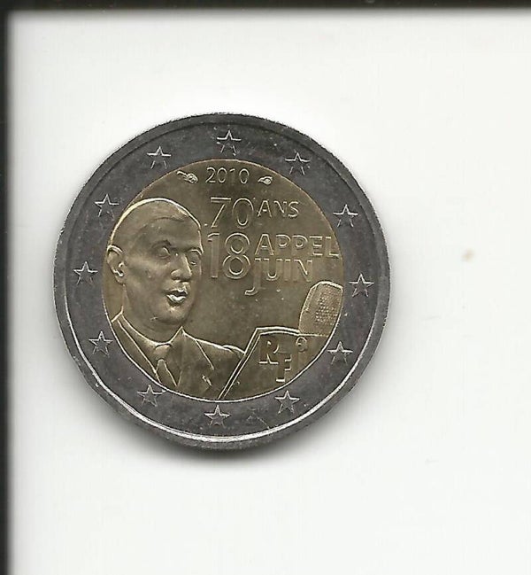 2006 Francia 2€ 70° Appello generale De Gaulle