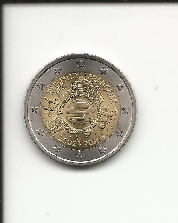 2012 Francia 2€ 10° Anniversario dell' Euro