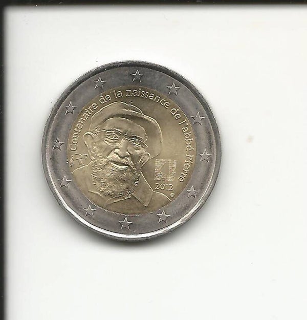 2012 Francia 2€ Abbé Pierre
