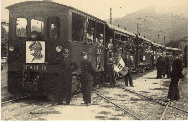 Cartolina 100° ferrovia Bologna-Casalecchio-Vignola