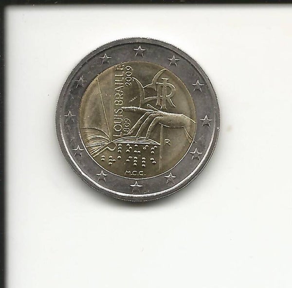 2009 Italia 2€ 200° Louis Braille