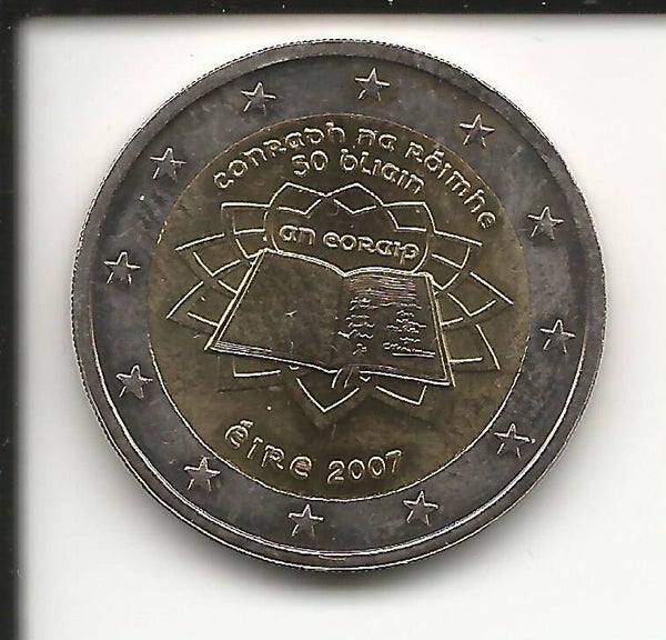 2007 Irlanda 2€ 50° Anniversario trattati di Roma