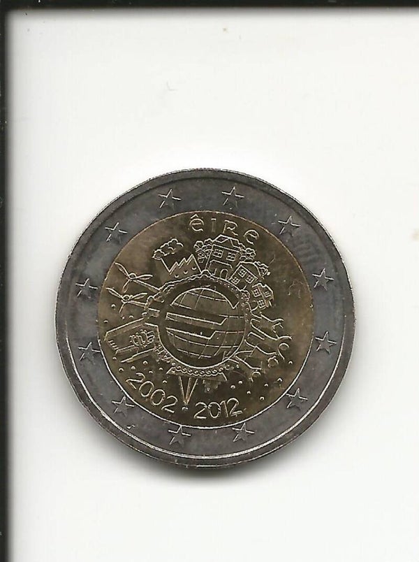 2012 Irlanda 2€ 10° Anniversario dell' Euro