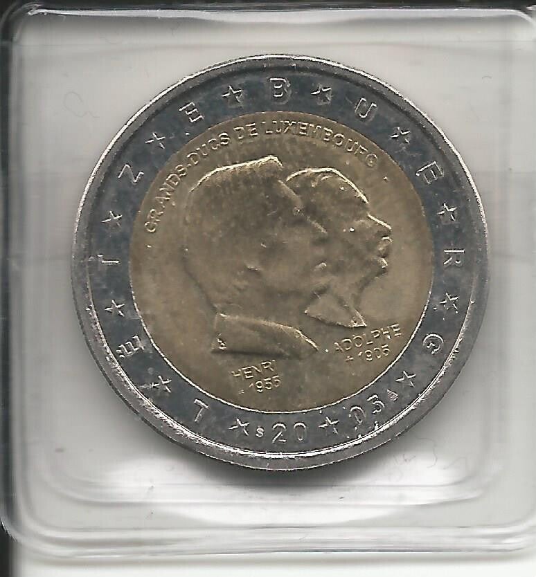 2005 Lussemburgo 2€ Granduca Henri e Adolfo