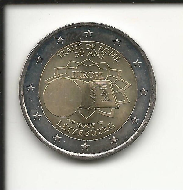 2007 Lussemburgo 2€ 50° Anniversario trattati di Roma