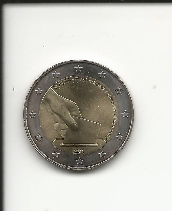 2011 Malta 2€ Prime elezioni 1849