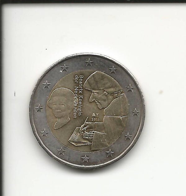 2011 Olanda 2€ Erasmo da Rotterdam