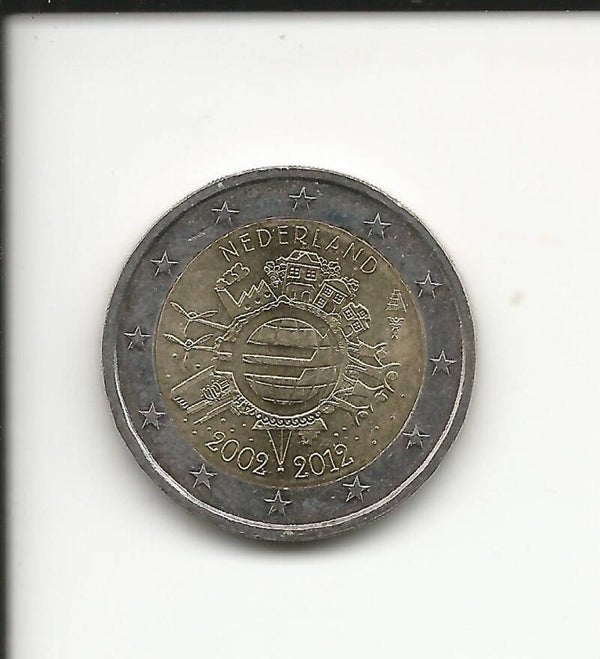 2012 Olanda 2€ 10° Anniversario dell' Euro