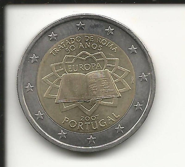 2007 Portogallo 2€ 50° Anniversario trattati di Roma
