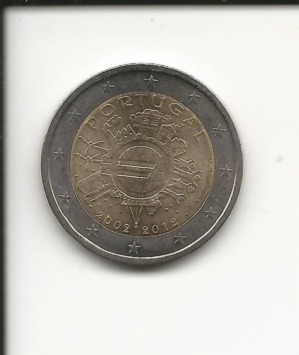 2012 Portogallo 2€ 10° Anniversario dell' Euro