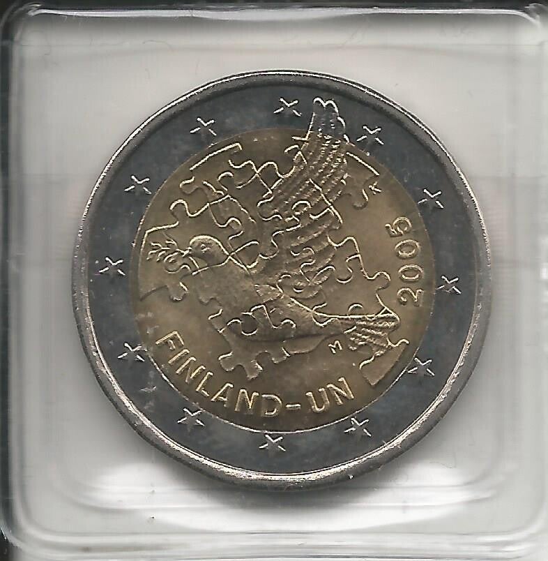 2005 Finlandia 2€ 50° anniversario dell' ONU