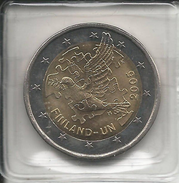 2005 Finlandia 2€ 50° anniversario dell' ONU