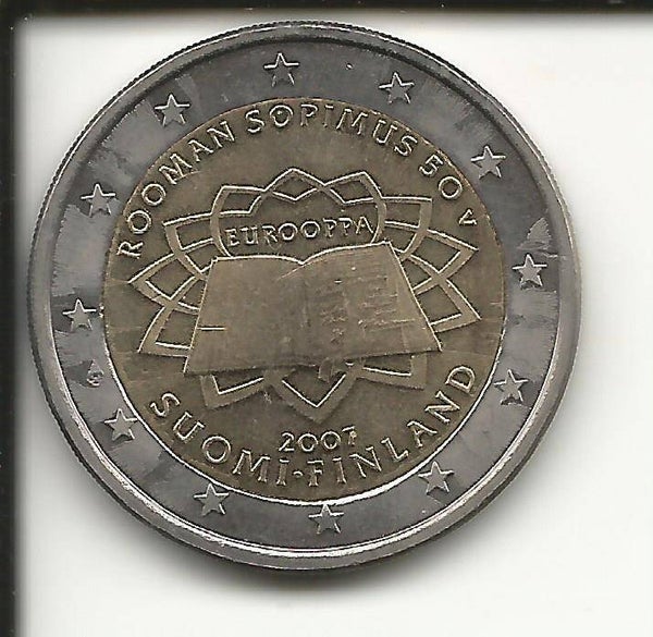 2007 Finlandia 2€ 50° Anniversario trattati di Roma
