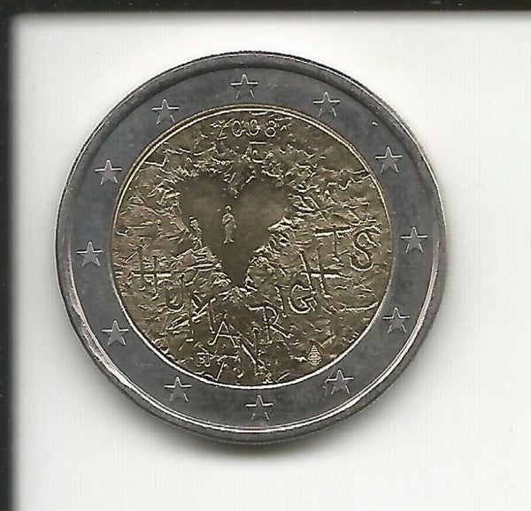 2008 Finlandia 2€ 60° Dichiarazione universale diritti dell' uomo