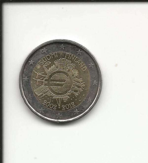 2012 Finlandia 2€ 10° Anniversario dell' Euro