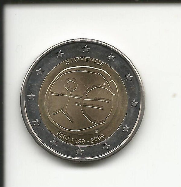2009 Slovenia 2€ 10° anniversario dell' unione economica e monetaria