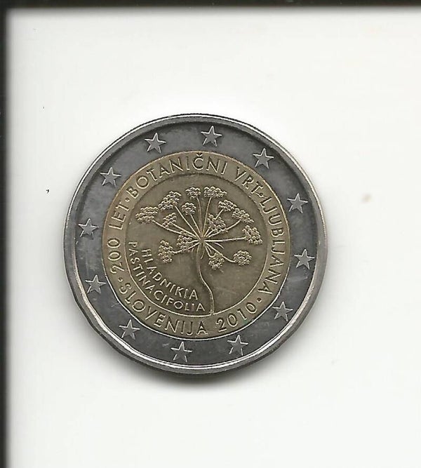 2010 Sloveniaia 2€ 200° orto botanico