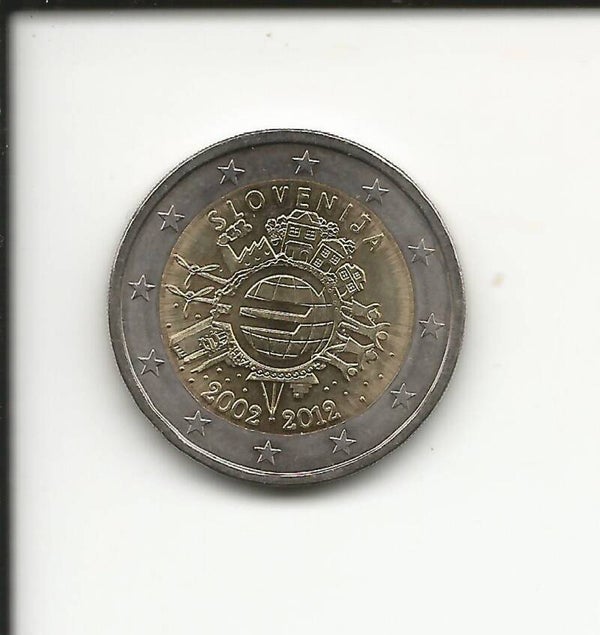 2012 Slovenia 2€ 10° Anniversario dell' Euro