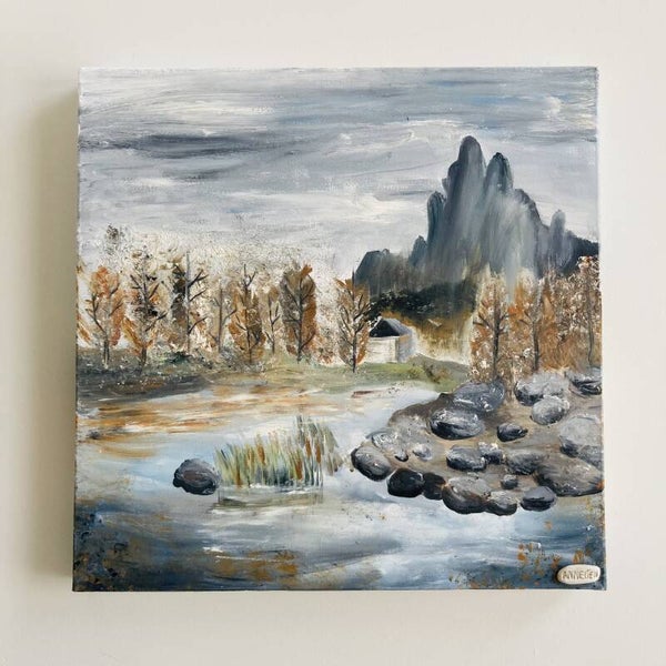 Schilderij Refugio nelle Dolomiti