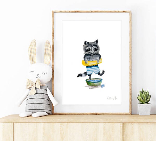 A4 poster - Wasbeer Marcel