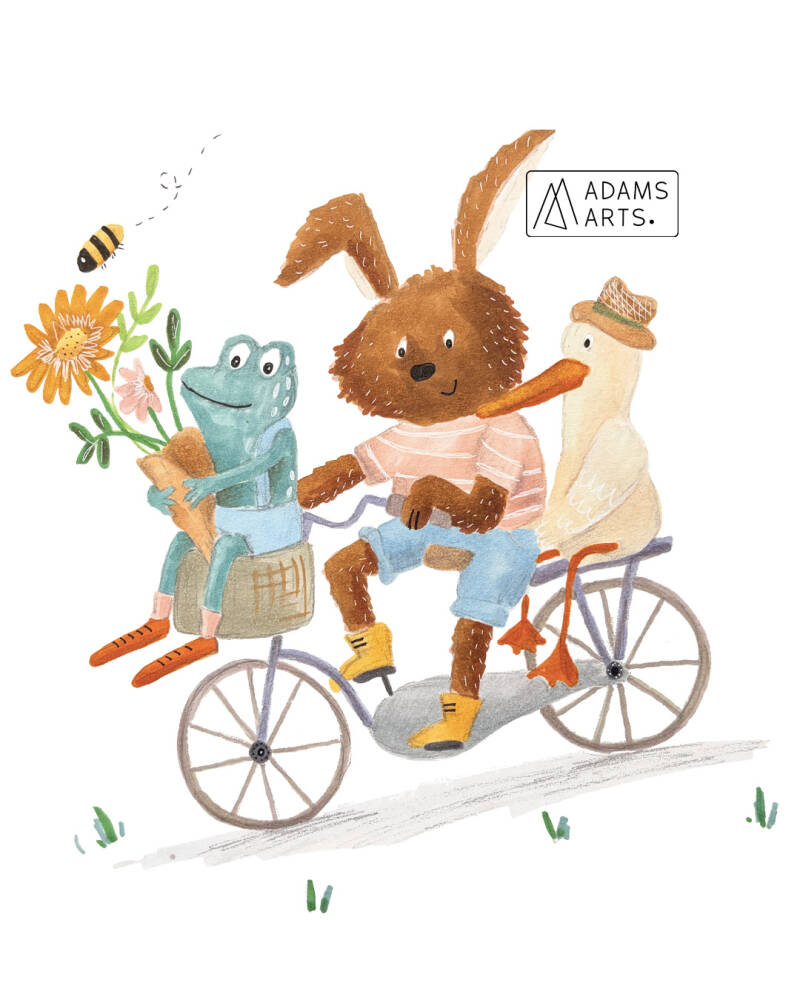 illustratie-storytelling-bike-bouquet-flowers-frog-annelien-adams-arts-standard.jpg