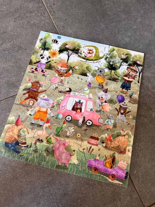 Houten puzzel ‘Party Animals’
