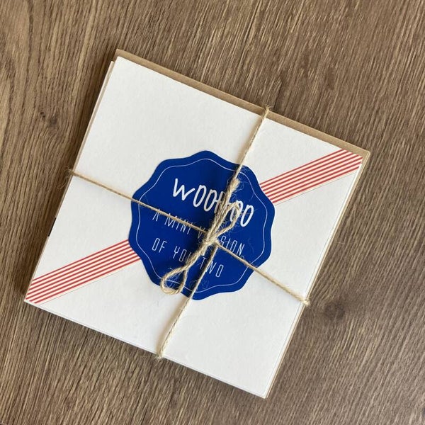 Set van 5 wenskaarten geboorte