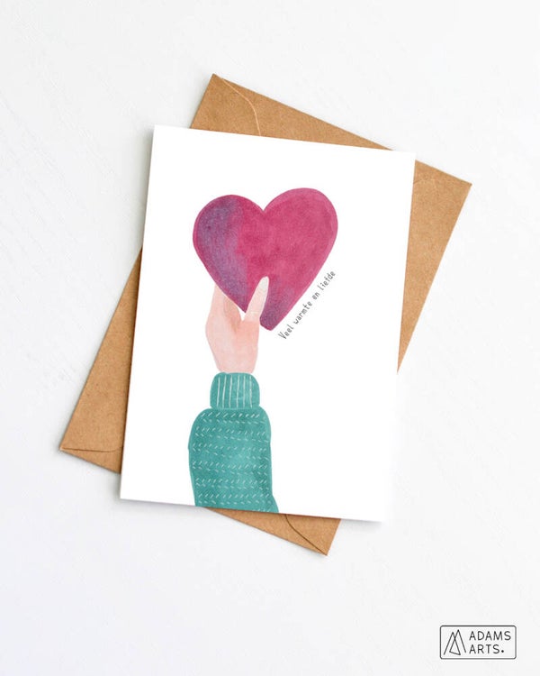 Troostkaart // Veel warmte en liefde