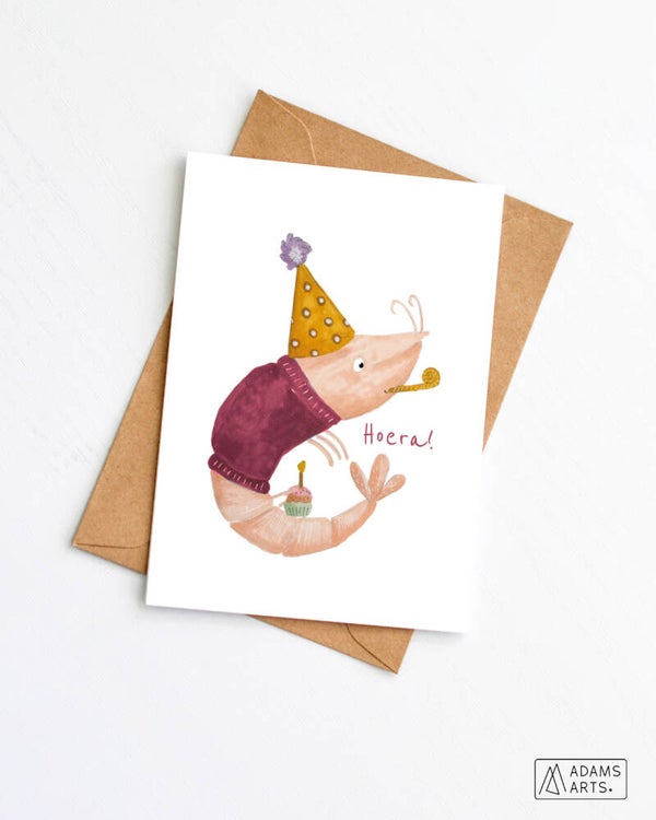 Verjaardagskaart // Hoera! - garnaal