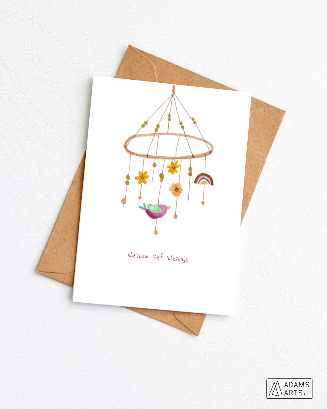Geboortekaart // Welkom lief kleintje - mobiel