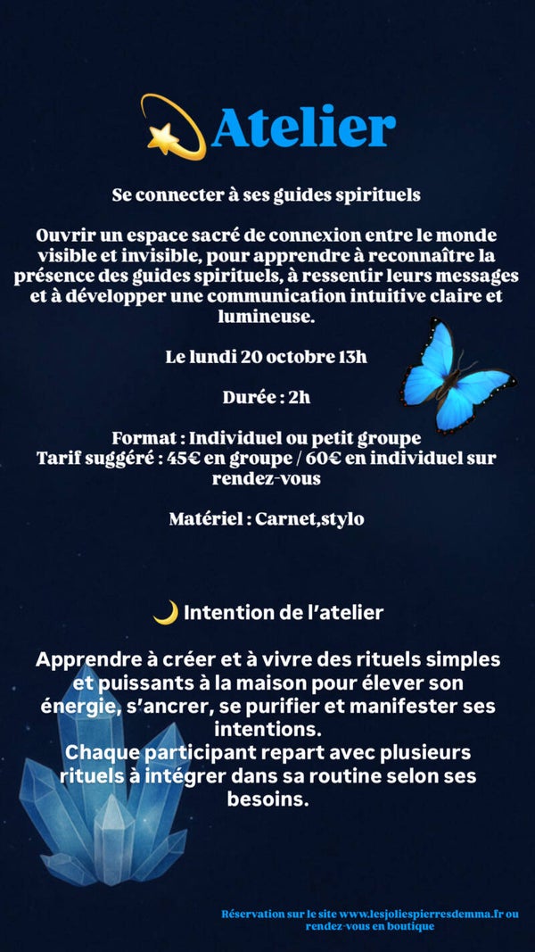 Atelier se connecter à ses guides spirituel