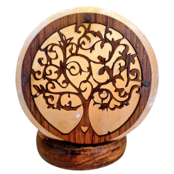 Lampe de sel d’Himalaya arbre de vie