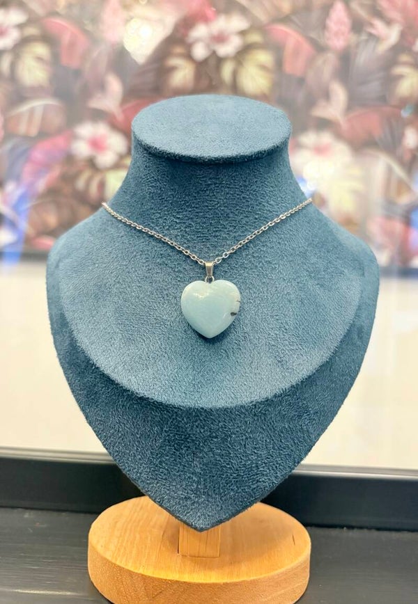 Pendentif Cœur Amazonite