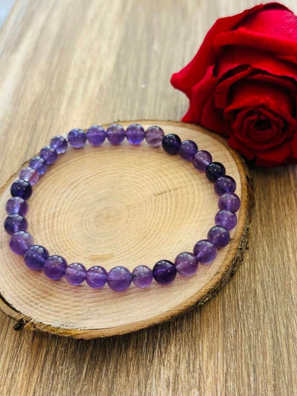 Bracelet boule  Améthyste
