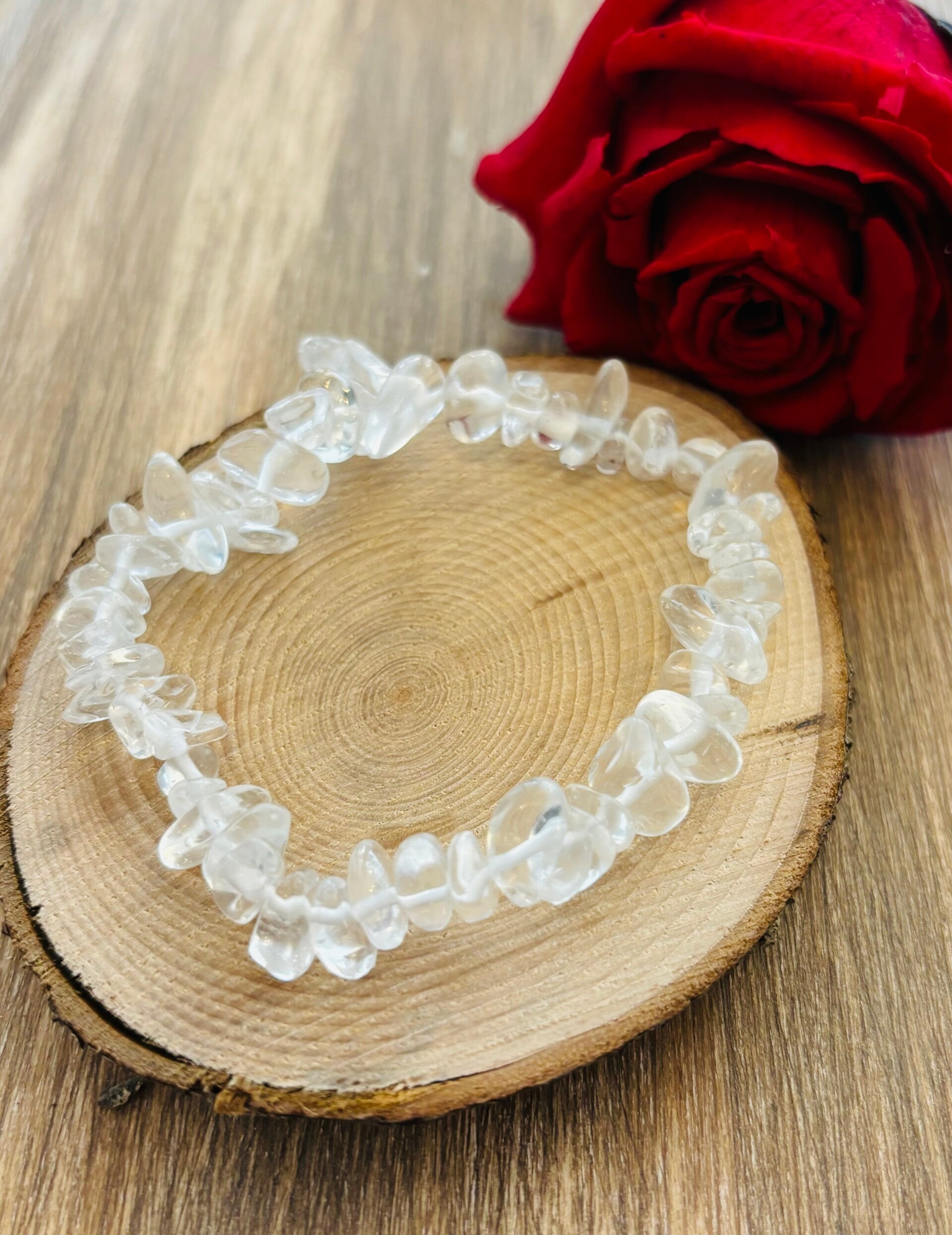 Bracelet baroque cristal de roche