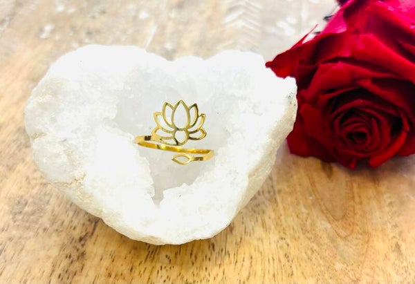 Bague fleur de lotus
