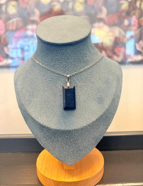 Collier en Acier Inoxydable & Lapis-Lazuli – Intuition • Confiance • Expression