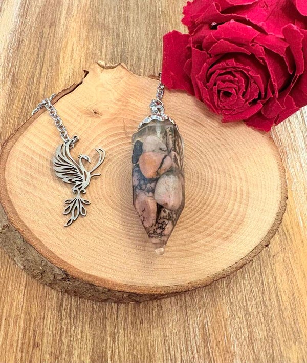Pendule en Rhodonite