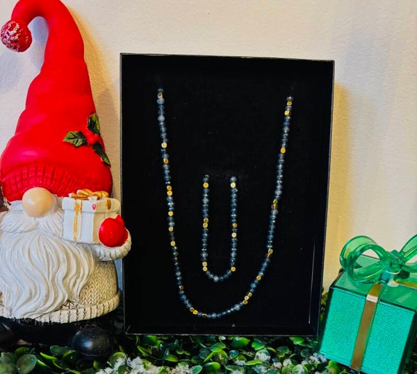 🦋 Coffret Jaspe Bleu