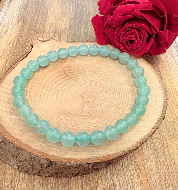 Bracelet aventurine vert 6mm