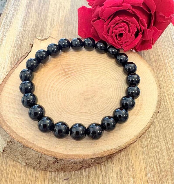 Bracelet Onyx – Perles 8 mm