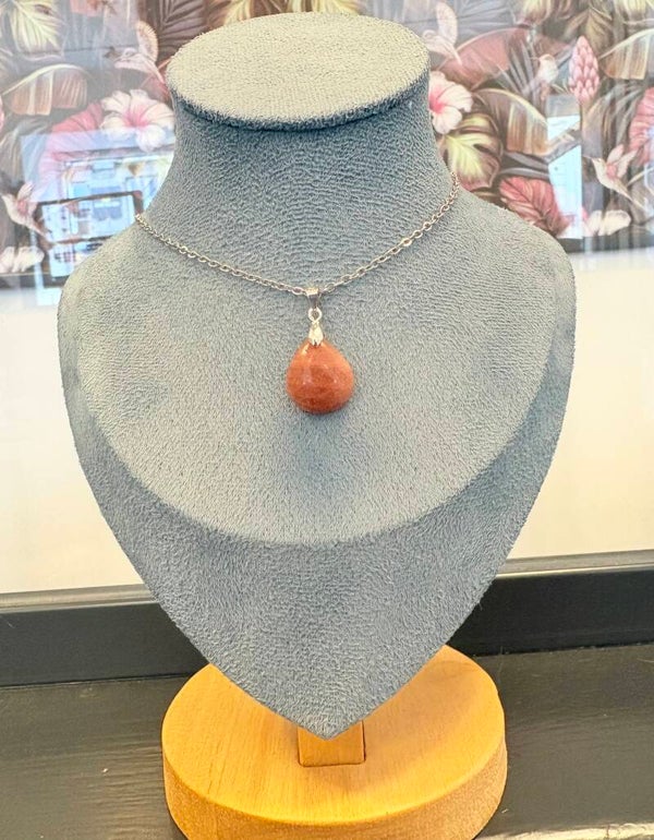 Collier goutte Pierre de Soleil – Joie & rayonnement intérieur
