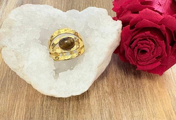 Bague Œil du Tigre – Réglable