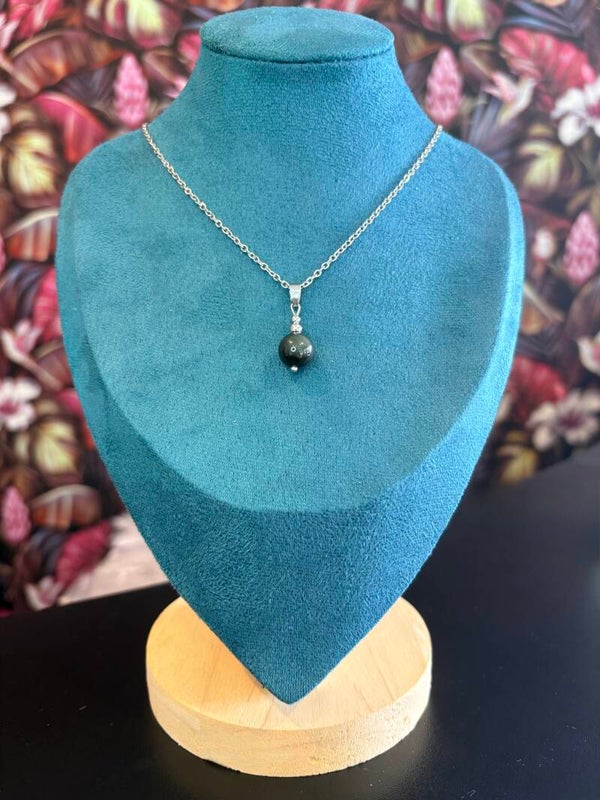 Collier en Obsidienne – Protection & Ancrage