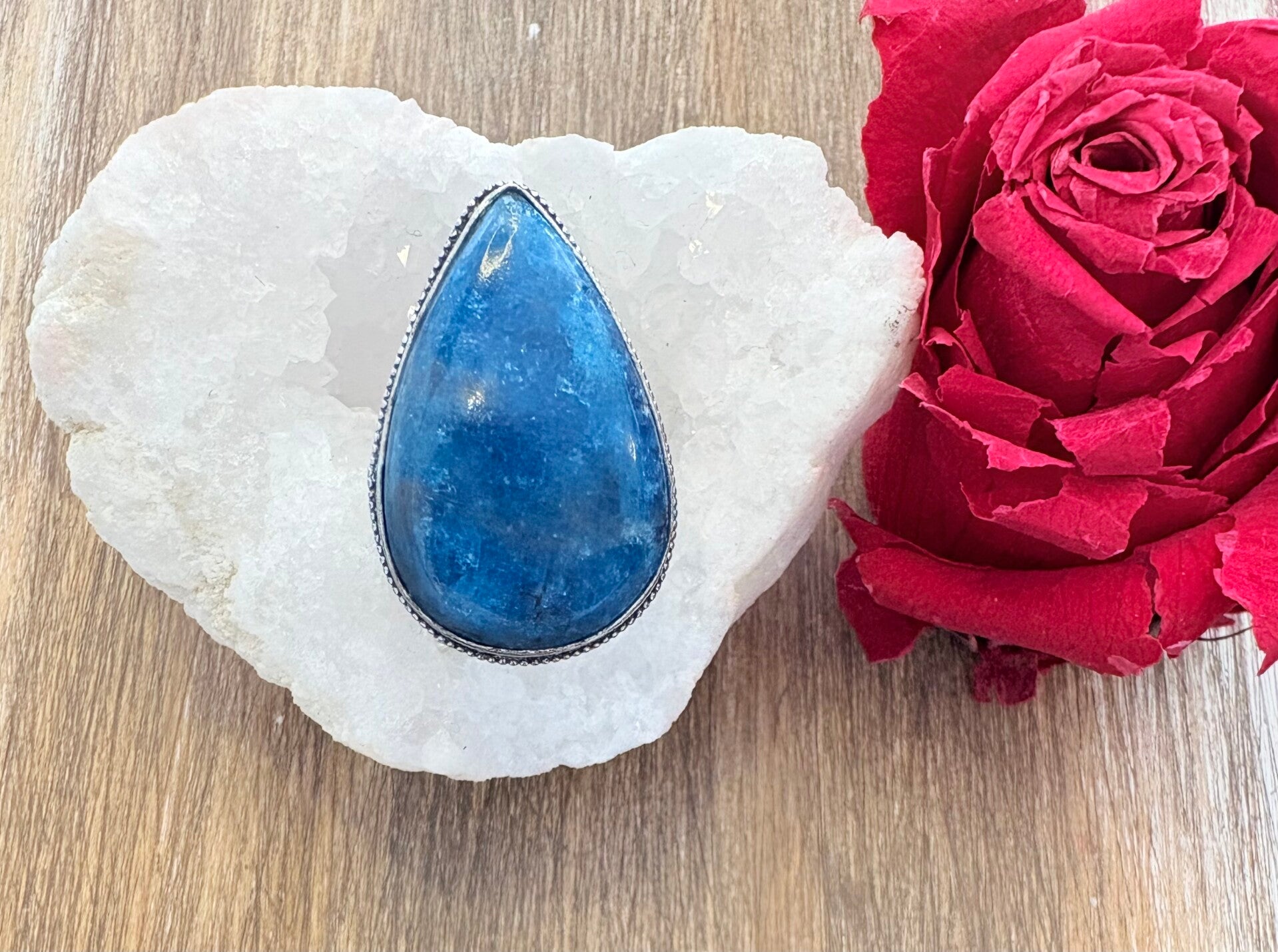 Bague en Apatite – Argent – Taille 55