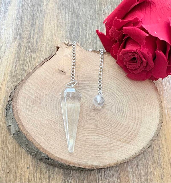 Pendule en Cristal de Roche