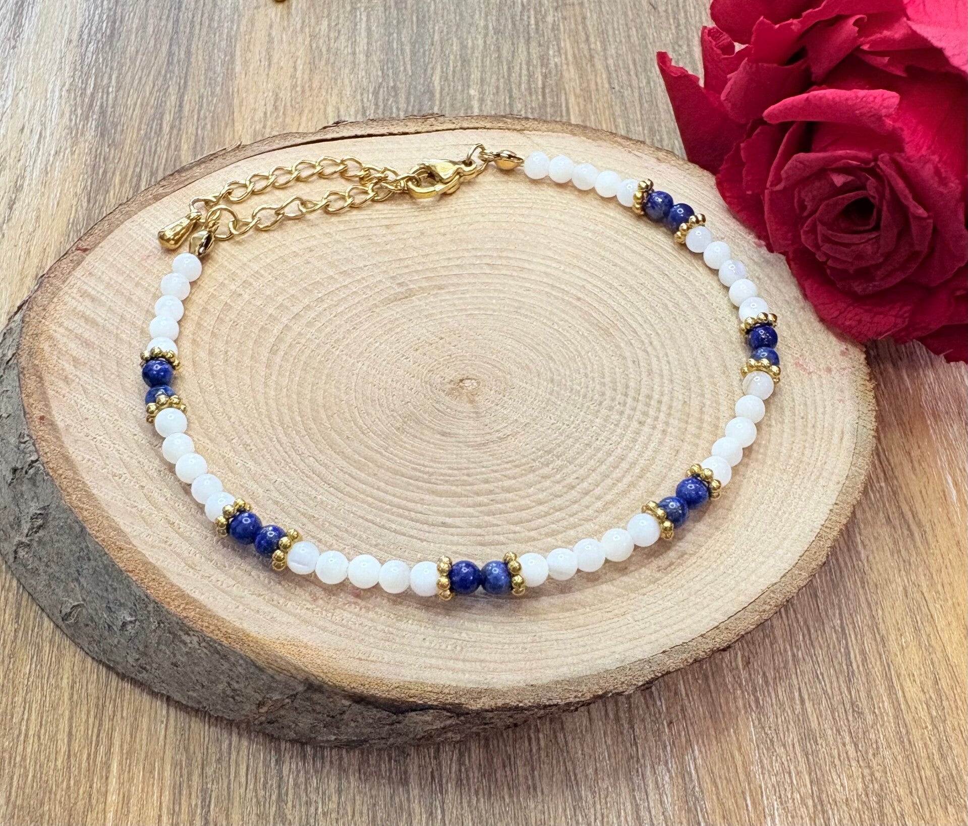 Bracelet Nacre & Lapis-Lazuli