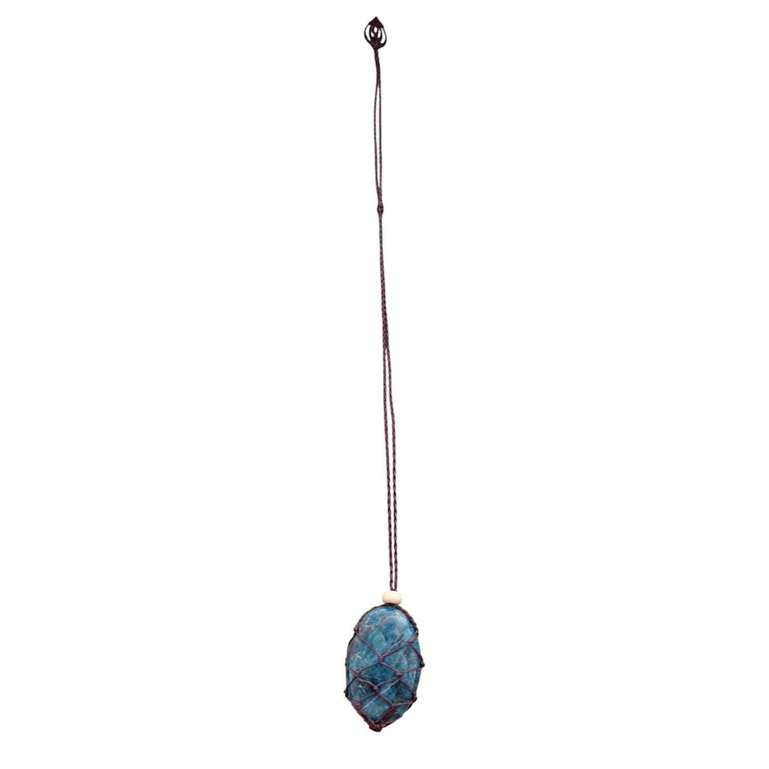 Collier macramé poche taille L